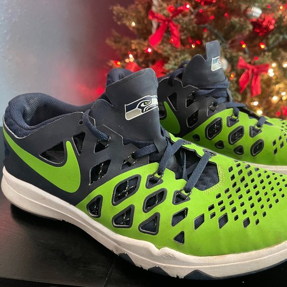 Nike Seattle Sehawks Shoes Mens Size 12 - Picture 1 of 6
